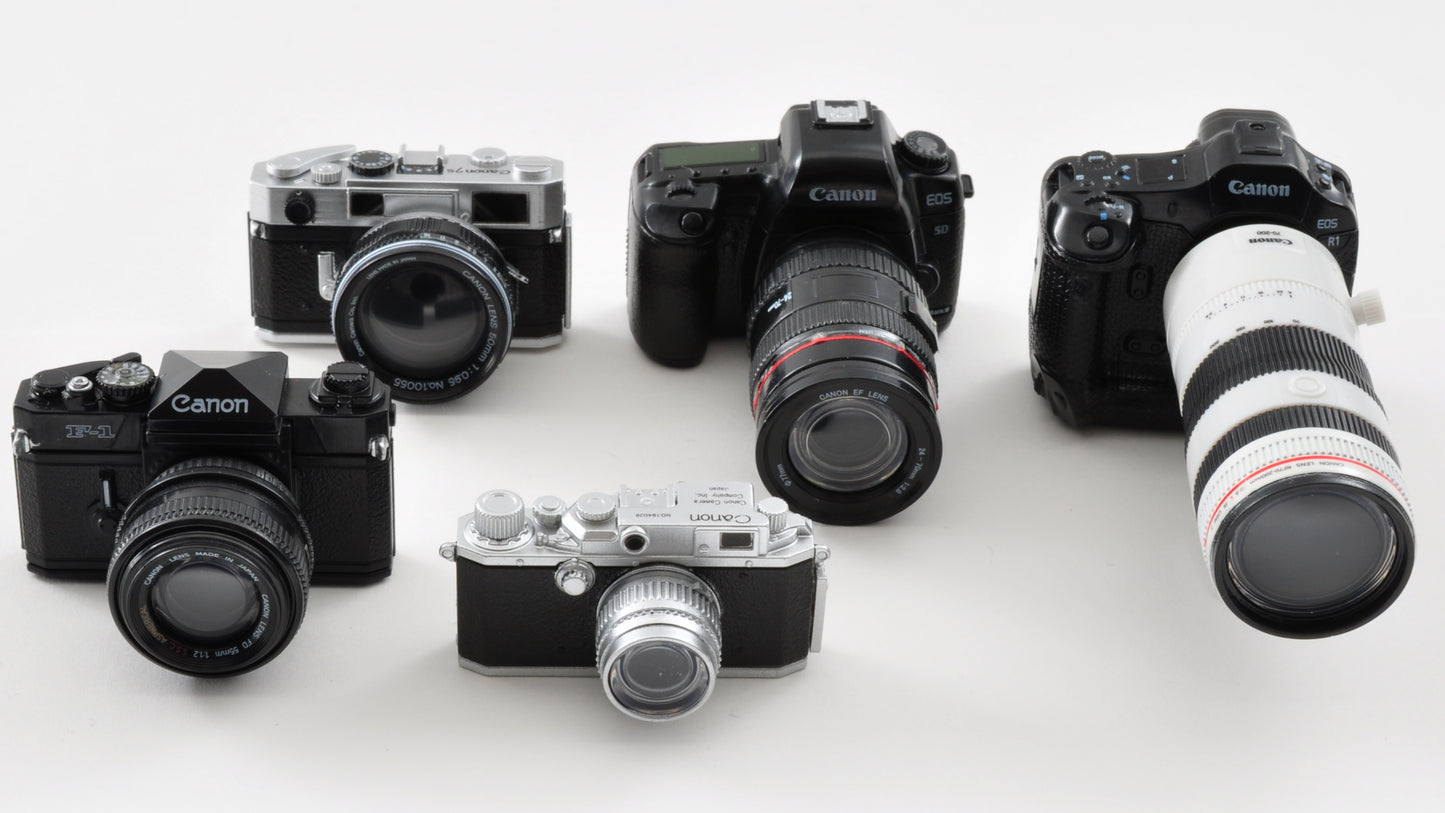 Canon Miniature Camera Collection - Official Japanese Bandai Gashapon (Set of 5)